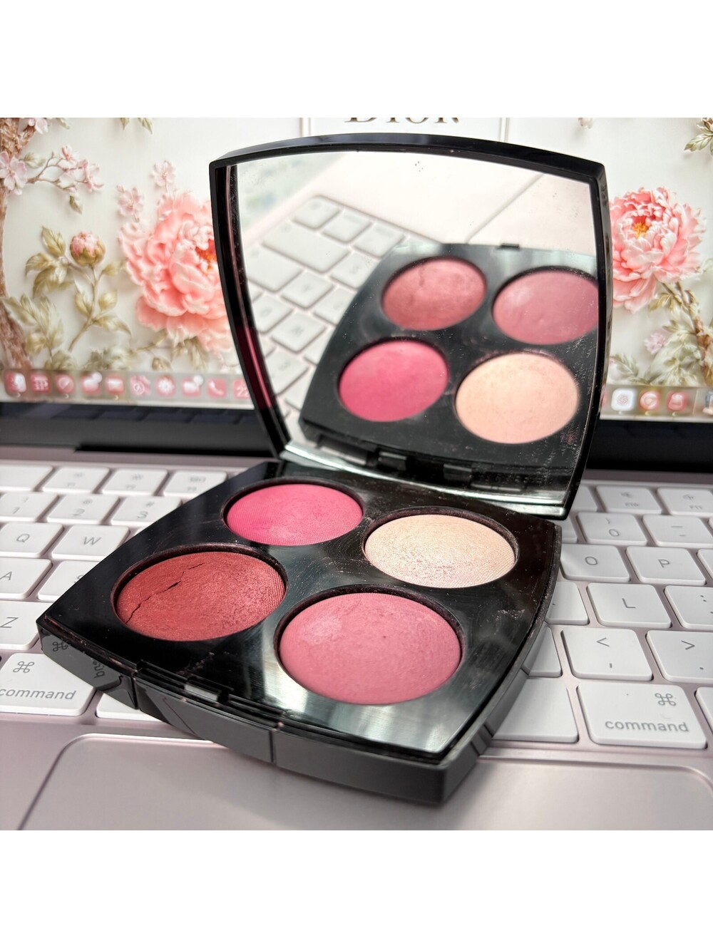 *USED* Chanel Rouge Noir Confidence Eyeshadow & Blush Palette - Picture 4 of 6